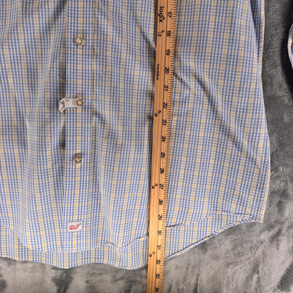 Vineyard Vines Murray Shirt Mens M Gingham Plaid Button Down 100 Cotton - Picture 5 of 7